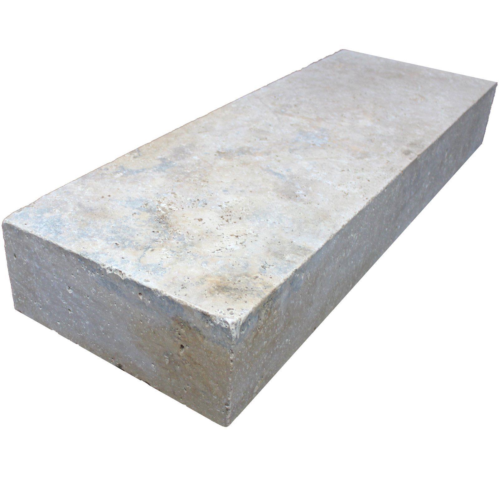 Travertin Toskana Blockstufen 15x35x100