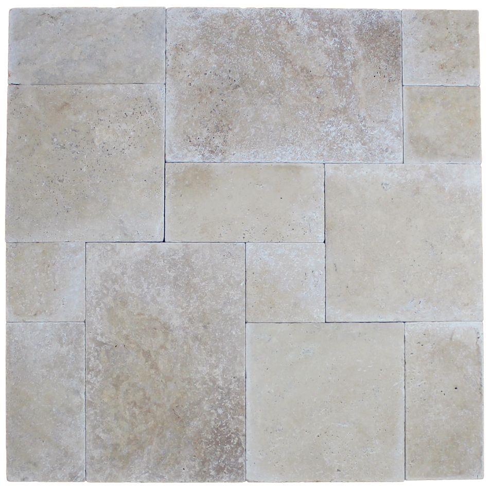 Fliese Chiaro Antik Travertin Römischer Verband