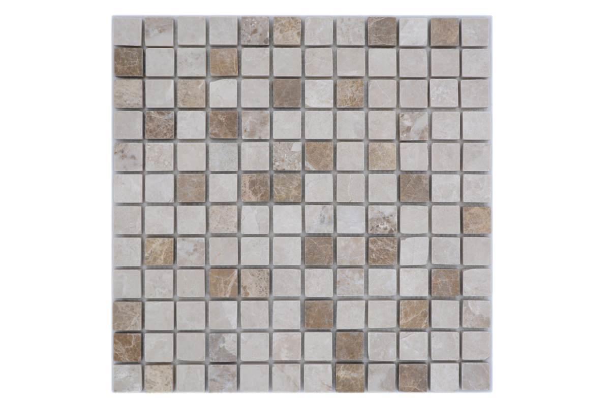 Mosaik Marmor Mix getrommelt 23x23x10 mm