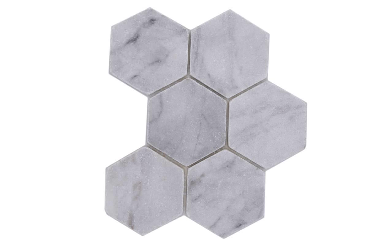 Ibiza Marble Tumbled Big Hexegon 98x110x10mm